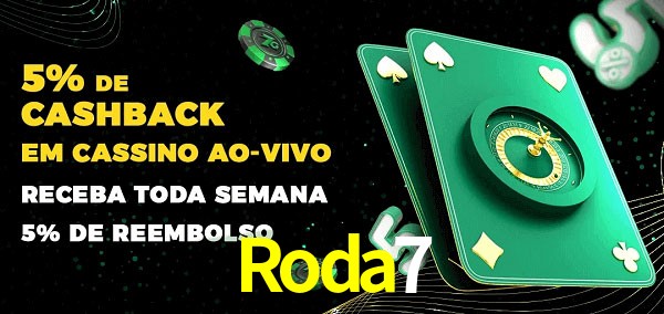 Promoções do cassino ao Vivo Roda7